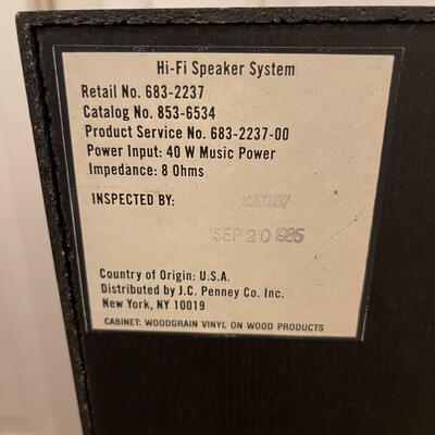 Lot 436 Sanyo Fully Automatic Turntable TPX2 Turns-May Need Needle + Pr Speakers