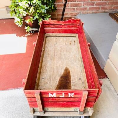 Lot 440 Vintage Radio Flyer "Town & Country" Coaster Wagon Removable Sides