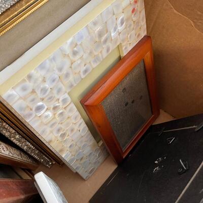 #753 Box of Picture Frames Various Themes
