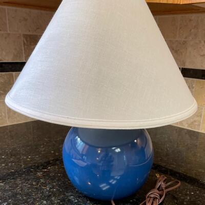 #755 Blue Ball lamp