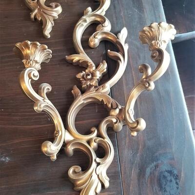 Lot #119 Pair of Vintage Syrocco Candle Sconces