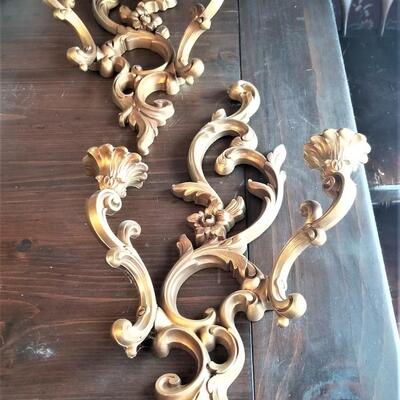 Lot #119 Pair of Vintage Syrocco Candle Sconces