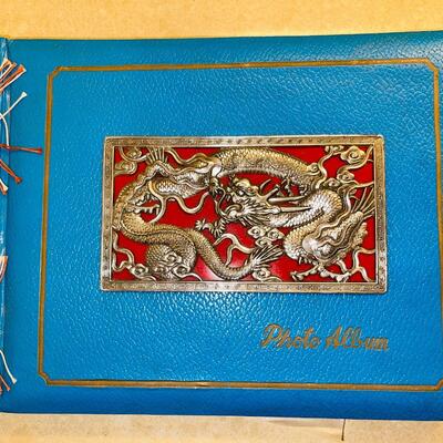 Lot 442  Souvenir Vintage Photo Album Unused Silver Dragon