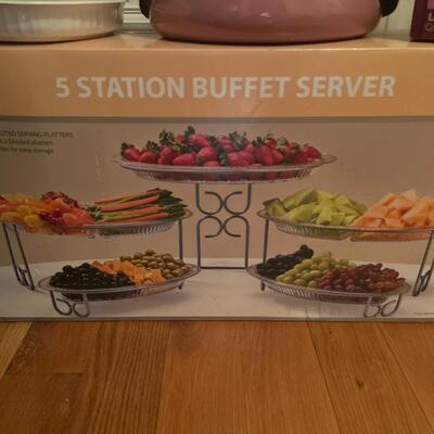 Five station buffet server brand new