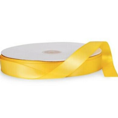 Sunshine Yellow Double Faced Satin Ribbon - 7/8