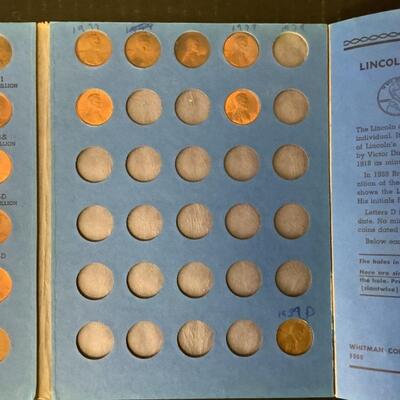 C2184 Lincoln Memorial Cent Collection Starting At 1959 Book