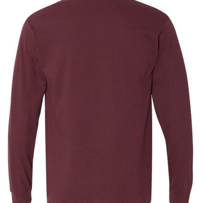 10 Pack Gildan Heavy Cotton Men's Long Sleeve T Shirt Blank Plain Tee Basic 5400