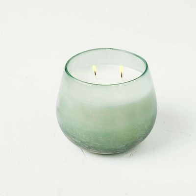 Casaluna 30oz Glass Jar 4-Wick Serenity Candle - Peppermint Sage Basil - Used 1 Min