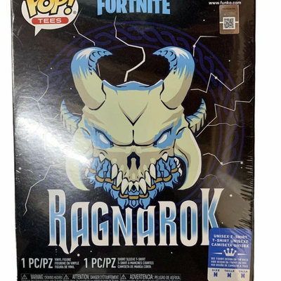 Funko Pop & Tee T-Shirt Bundle Fortnite Ragnarok Glow In The Dark Medium Sealed