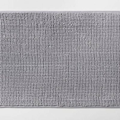 2 Pack - Made By Design Solid Gray Bath Rug Bath Mat