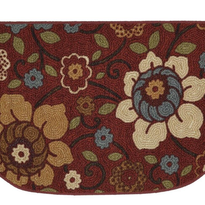 Mohawk Kitchen Rug â€˜By The Gateâ€™ Floral Non Slip /Skid Nylon Home Mat 20X30â€