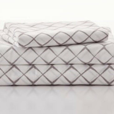 OCM Garment Washed Supersoft Microfiber Sheets - Gray Brushstroke
