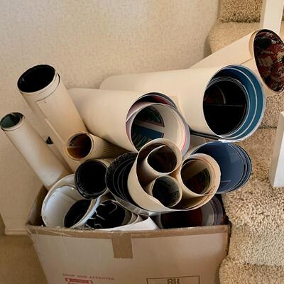 Lot 444  Group Lot of Posters Travel Art Ready for Framing