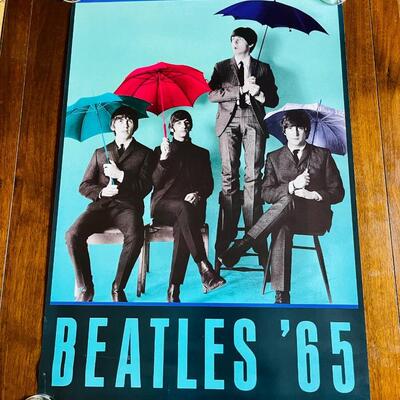 Lot 446  1987 Apple Corps Beatles "65 Poster 36" x 24" 