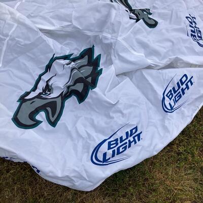 Eagles tailgating tent and rug