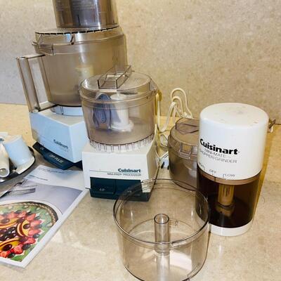 Lot 456  Vintage Cuisinart Food Processors Kitchen