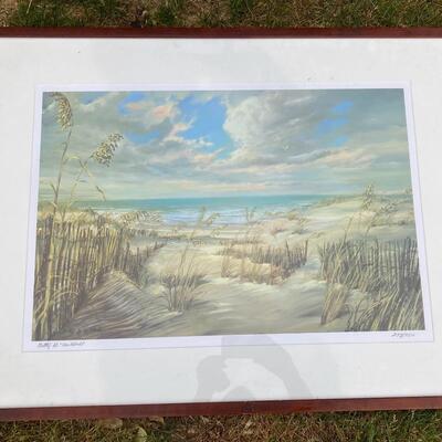 Betty Mitchell Signed Numbered Lithograph and Frame 34â€ x 26â€