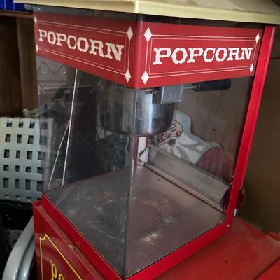 Large Commercial Size Movie Theater Popcorn Machine Cart 36w x 21d x 57â€h