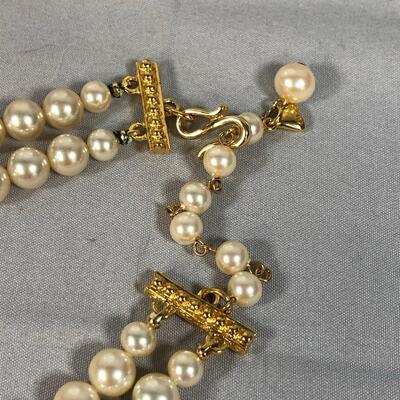 Lot 15 - Liz Claiborne Faux Pearls and Earrings