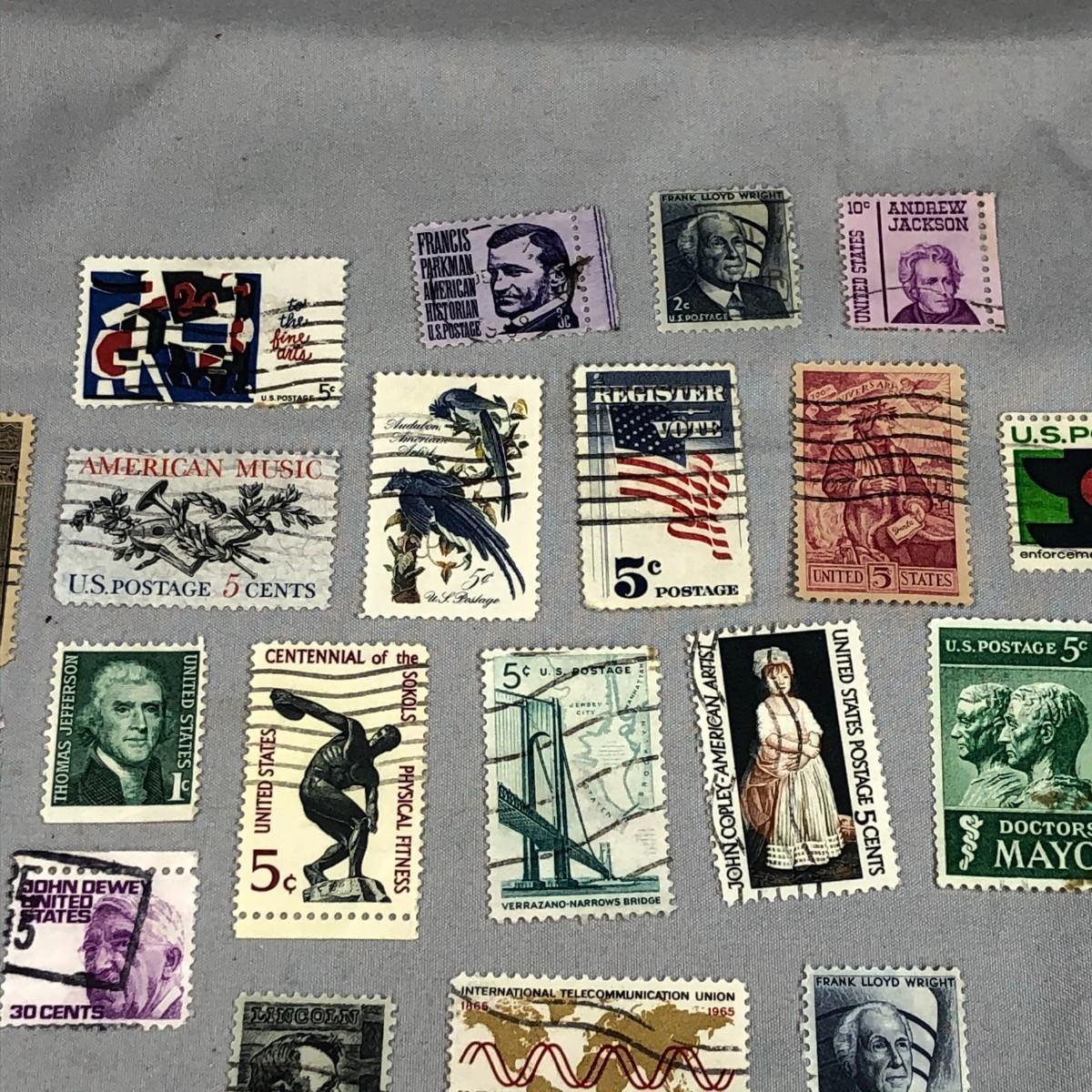 Lot 60 Variety of Vintage Cancelled Stamps