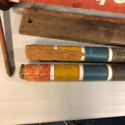 Lot 65 - South Bend Wood Croquet Set LOCAL PICK UP ONLY