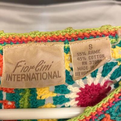Lot 68 - Fiorlini Short Sleeve Crocheted Cardigan