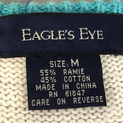 Lot 73 - Eagles Eye Zipper Front Sleeveless Sweater