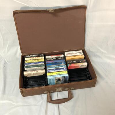 Lot 80 - Variety of Cassette Tapes and Carrier