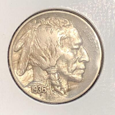 Lot 101 - 1936 S Buffalo Nickel