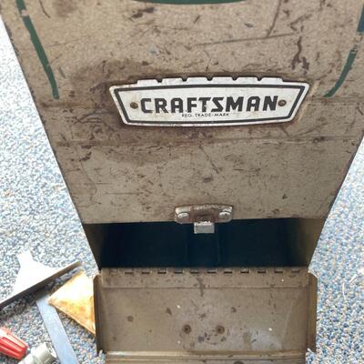 Craftsman metal tool case with contents