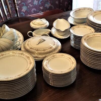 Lot #123  Large Set of Noritake China in the "Glenwood" pattern
