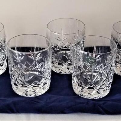 Lot #133  Set of 8 Lenox Crystal Rocks Glasses