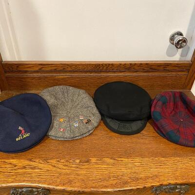 Set of 4 Fisherman Paper Boy Style Hats Caps Size XL