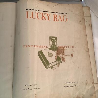 C2206 â€œThe Lucky Bagâ€ 1945 U.S. Naval Academy Centennial Edition Yearbook