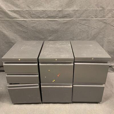 #15 Great Sized Rolling Filing Cabinets (3)