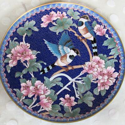 Long Tailed Titmouse, 2nd Issue Winged Jewels Chinese Cloisonne Series, See Description