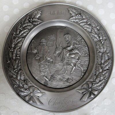 1978 Christmas Issue, Alleluia Pewter Plate, Lt Ed 5284/7500, International Silver Co, Read Description