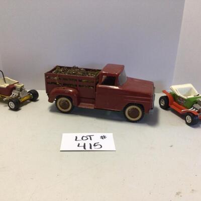 415 Vintage 3 piece Toy Truck/ Planter 