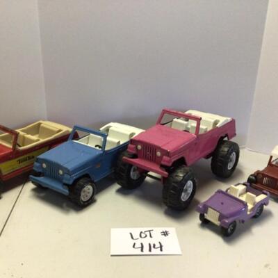 414 Vintage 5pc Tonka Toy Trucks, 