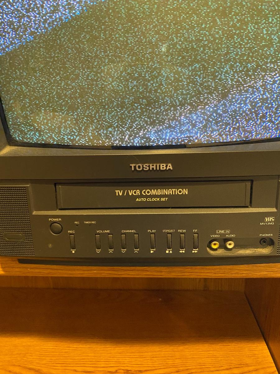 Vintage Toshiba VCR TV Combo