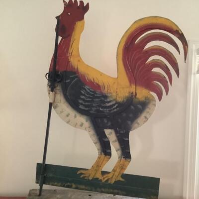 153. Large Decorative Metal Rooster 