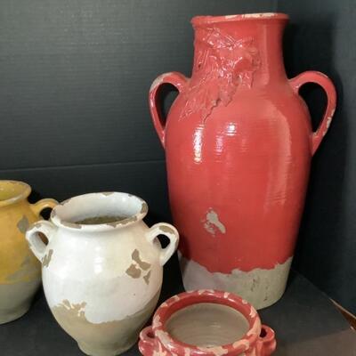 219. Pottery Barn Decorative Urns 