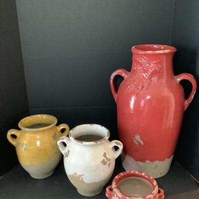 219. Pottery Barn Decorative Urns 