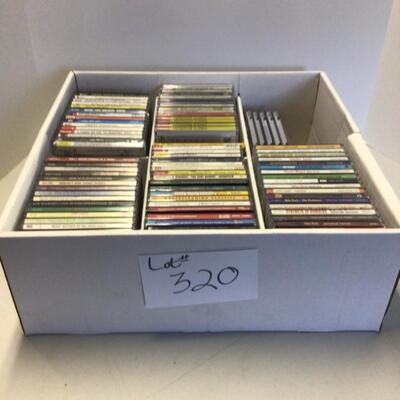 320 Box of Music CDâ€™s 