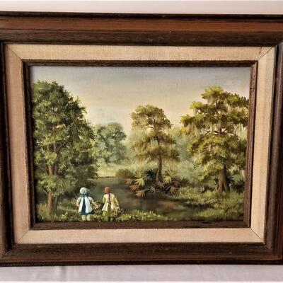 Lot #143  Original Oil on Canvas "God's Big World"