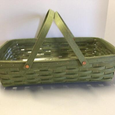 303 Longaberger Green Gathering Basket 