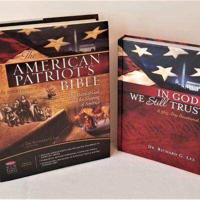 Lot #162  American Patriot's Bible & In God We Trust: 365 Daily Devotionals