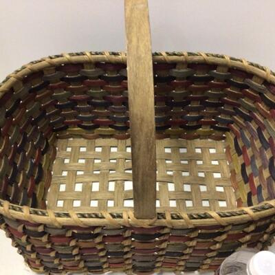 380 Signed Hand Woven Basket by Eunice H 