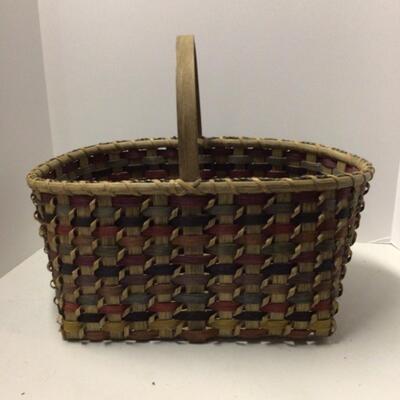 380 Signed Hand Woven Basket by Eunice H 