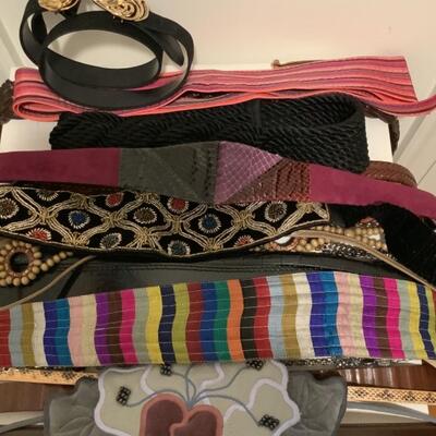 213 Lot of various designer belts size small 